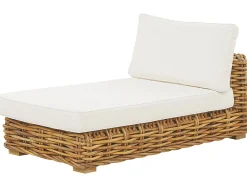 VARALLO 4 personers Loungesæt med bord Venstrevendt Naturlig Rattan