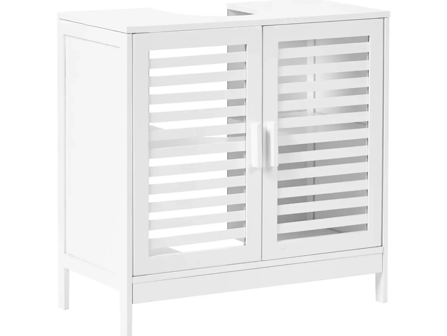 Vaskeskab MISSOULA Bambus 60 cm Hvid