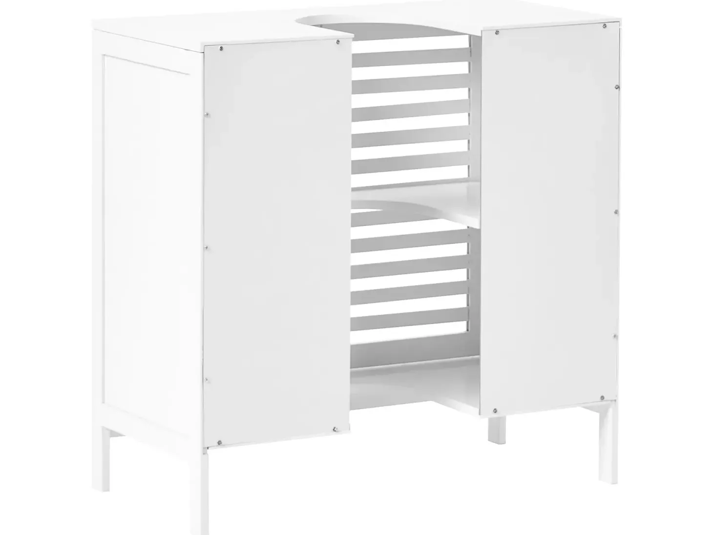 Vaskeskab MISSOULA Bambus 60 cm Hvid