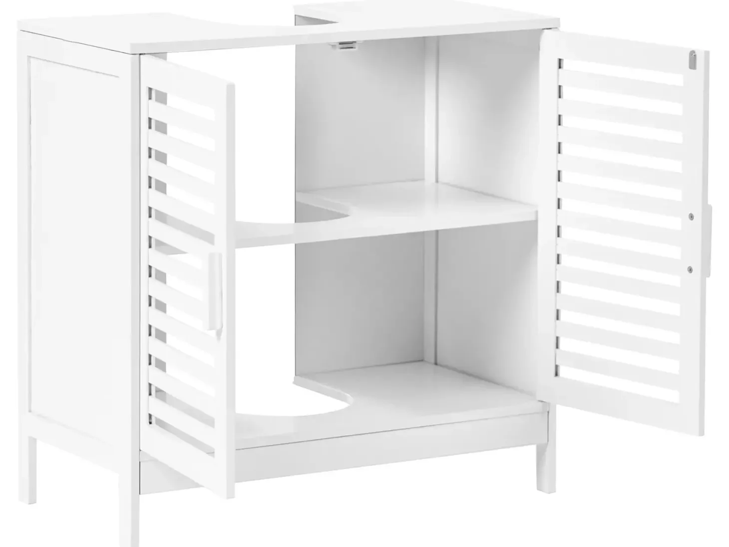 Vaskeskab MISSOULA Bambus 60 cm Hvid