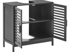 Vaskeskab MISSOULA Bambus 60 cm Sort