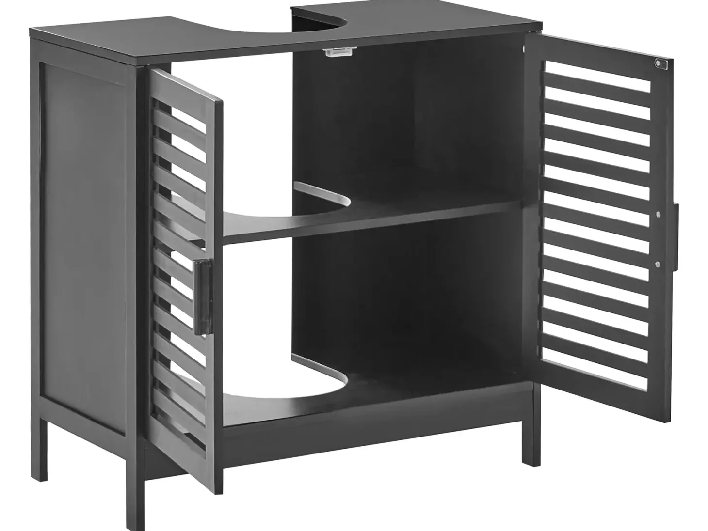 Vaskeskab MISSOULA Bambus 60 cm Sort