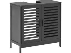 Vaskeskab MISSOULA Bambus 60 cm Sort