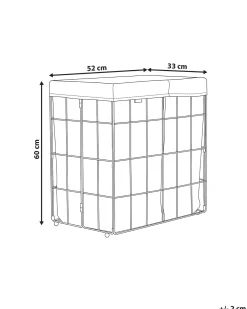 Vasketøjskurv CULPINA Metal Sort 100 L