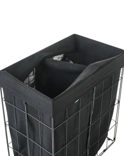 Vasketøjskurv CULPINA Metal Sort 100 L