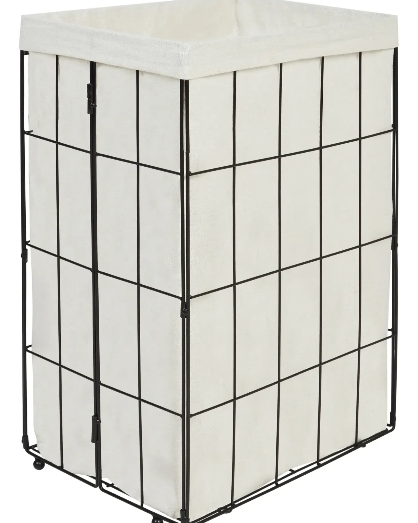 Vasketøjskurv MIRISSA Metal Sort 72 L