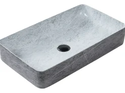 Vask til bordplade ARTAJ Grå betoneffekt 61 x 35 cm Keramik