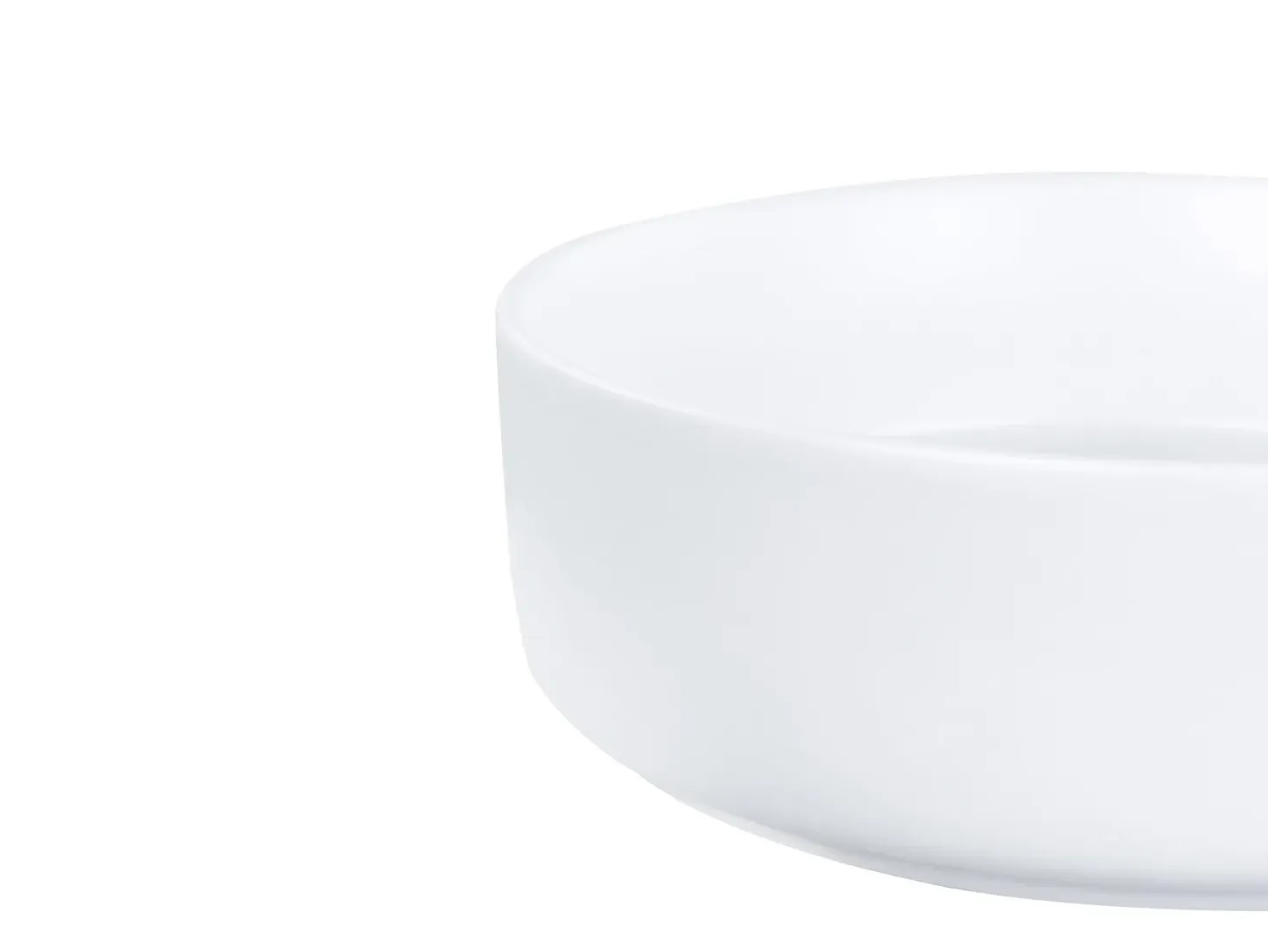Vask til bordplade CALIG Cremehvid ⌀ 36 cm Keramik