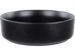 Vask til bordplade CALIG Sort ⌀ 36 cm Keramik