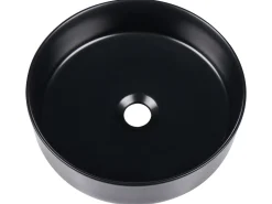 Vask til bordplade CALIG Sort ⌀ 36 cm Keramik