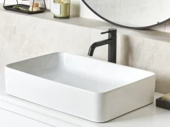 Vask til bordplade CHIVANA Hvid 51 x 34 cm Keramik