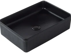 Vask til bordplade GELDO Sort 50 x 34 cm Keramik