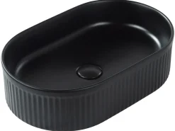 Vask til bordplade GELDO Sort 49 x 31 cm Keramik
