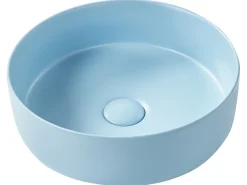 Vask til bordplade GUDAR Blå ⌀ 37 cm Keramik