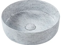 Vask til bordplade GUDAR Grå betoneffekt ⌀ 37 cm Keramik
