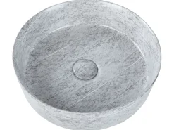 Vask til bordplade GUDAR Grå betoneffekt ⌀ 37 cm Keramik