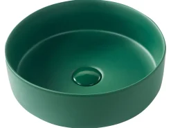 Vask til bordplade GUDAR Mørkegrøn ⌀ 37 cm Keramik