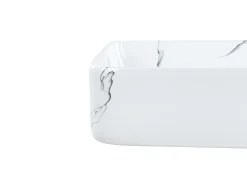 Vask til bordplade HOPI Hvid marmor 61 x 35 cm Keramik