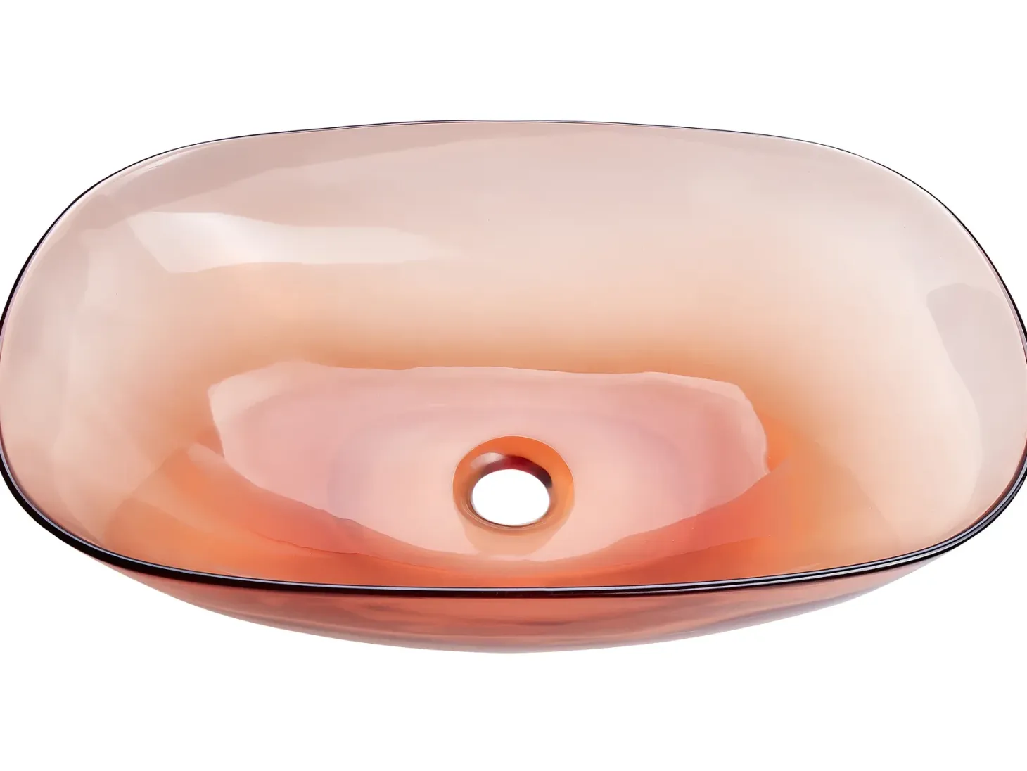 Vask til bordplade MOENGO Murstensrød 54 x 36 cm Fast overflade