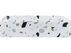 Vask til bordplade NULES Hvid terrazzo 51 x 34 cm Keramik