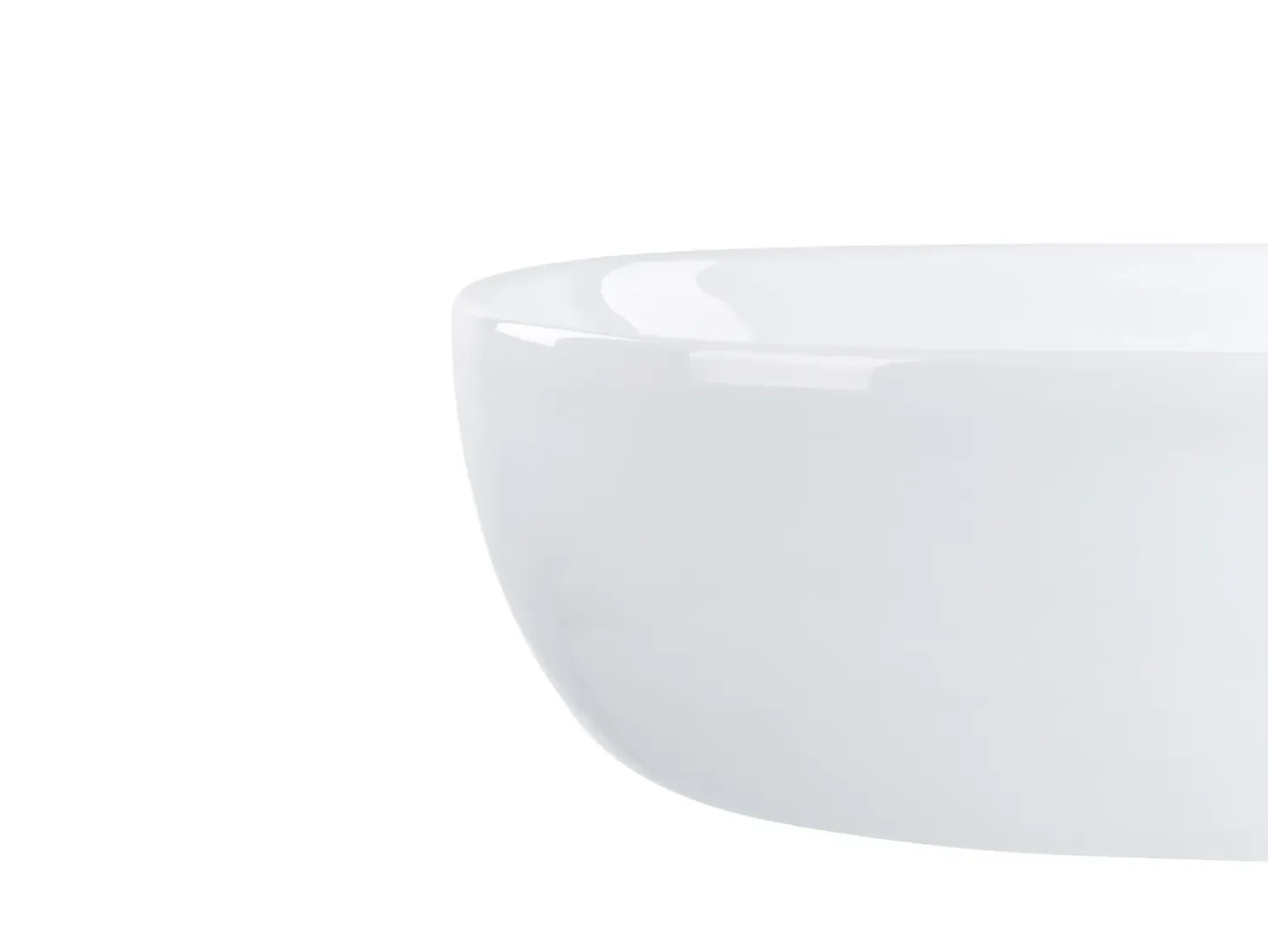 Vask til bordplade OMOA Hvid 48 x 34 cm Keramik