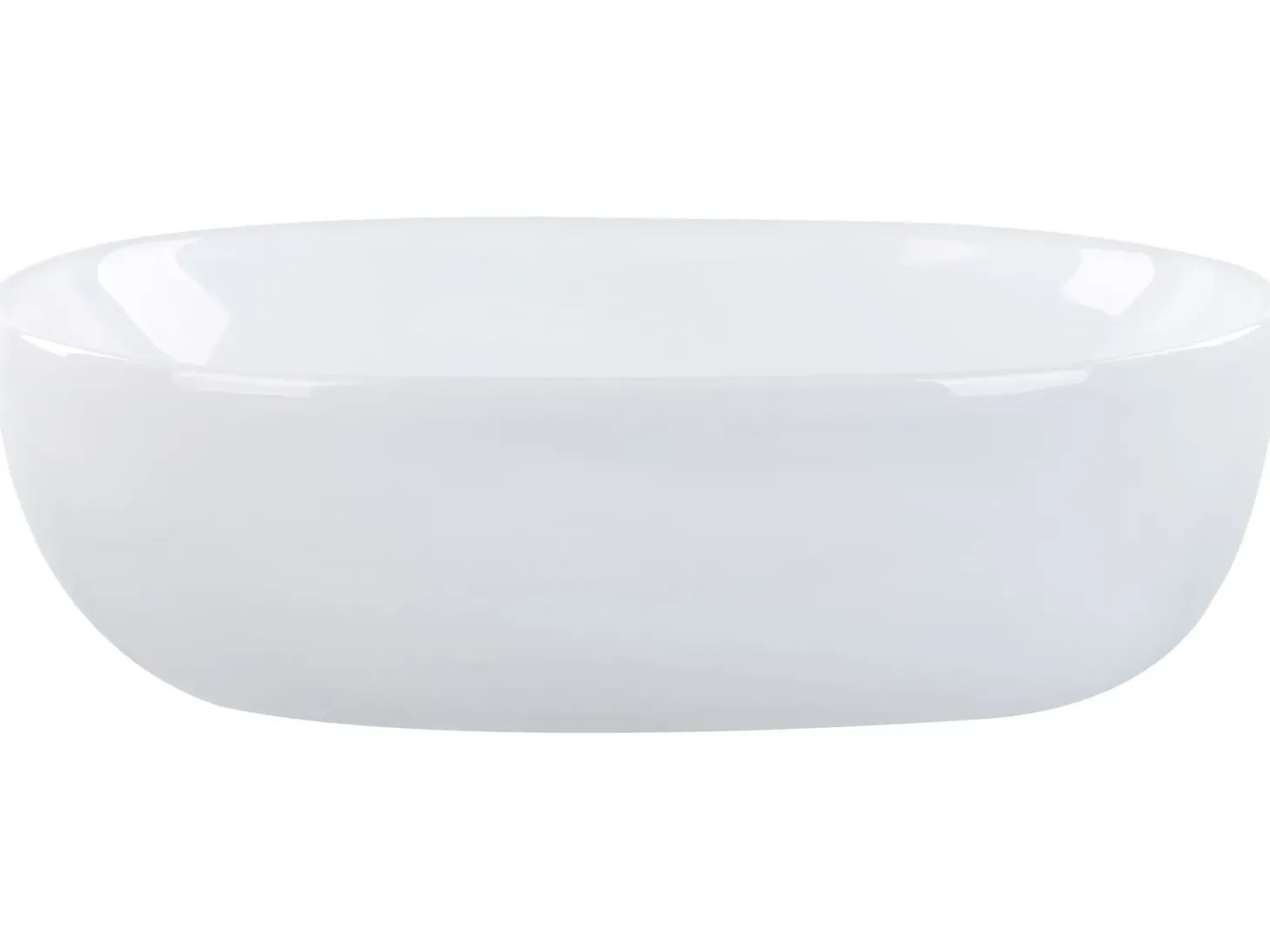 Vask til bordplade OMOA Hvid 48 x 34 cm Keramik