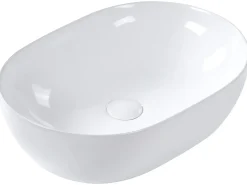 Vask til bordplade OMOA Hvid 48 x 34 cm Keramik