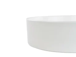 Vask til bordplade TEBAR Cremehvid ⌀ 40 cm Keramik