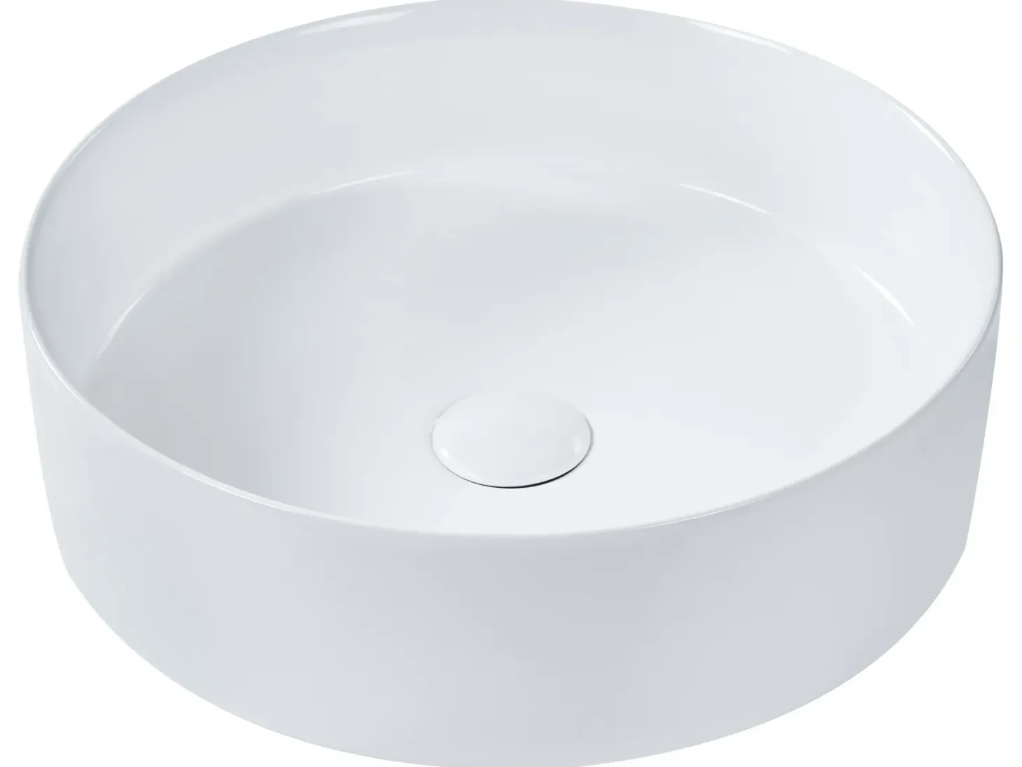 Vask til bordplade TEBAR Hvid ⌀ 40 cm Keramik