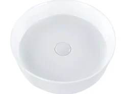 Vask til bordplade TEBAR Hvid ⌀ 40 cm Keramik