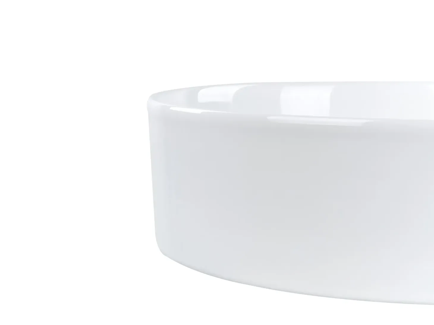 Vask til bordplade TEBAR Hvid ⌀ 40 cm Keramik