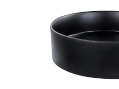Vask til bordplade TEBAR Sort ⌀ 40 cm Keramik