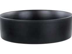 Vask til bordplade TEBAR Sort ⌀ 40 cm Keramik