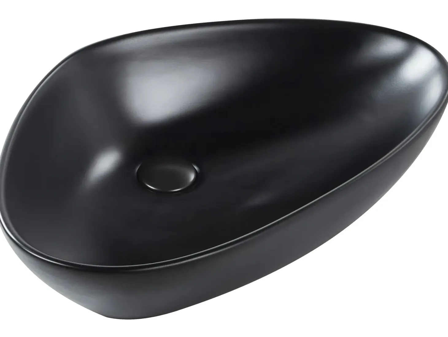 Vask til bordplade TIRIG Sort 60 x 39 cm Keramik