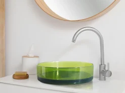 Vask til bordplade TOLOSA Grøn ⌀ 36 cm Fast overflade