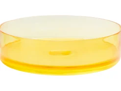 Vask til bordplade TOLOSA Gul ⌀ 36 cm Fast overflade