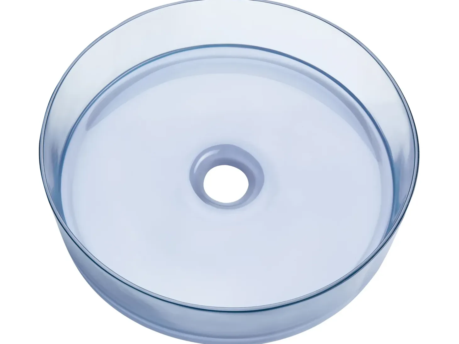 Vask til bordplade TOLOSA Himmelblå ⌀ 36 cm Fast overflade