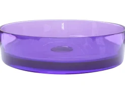 Vask til bordplade TOLOSA Purpur ⌀ 36 cm Fast overflade