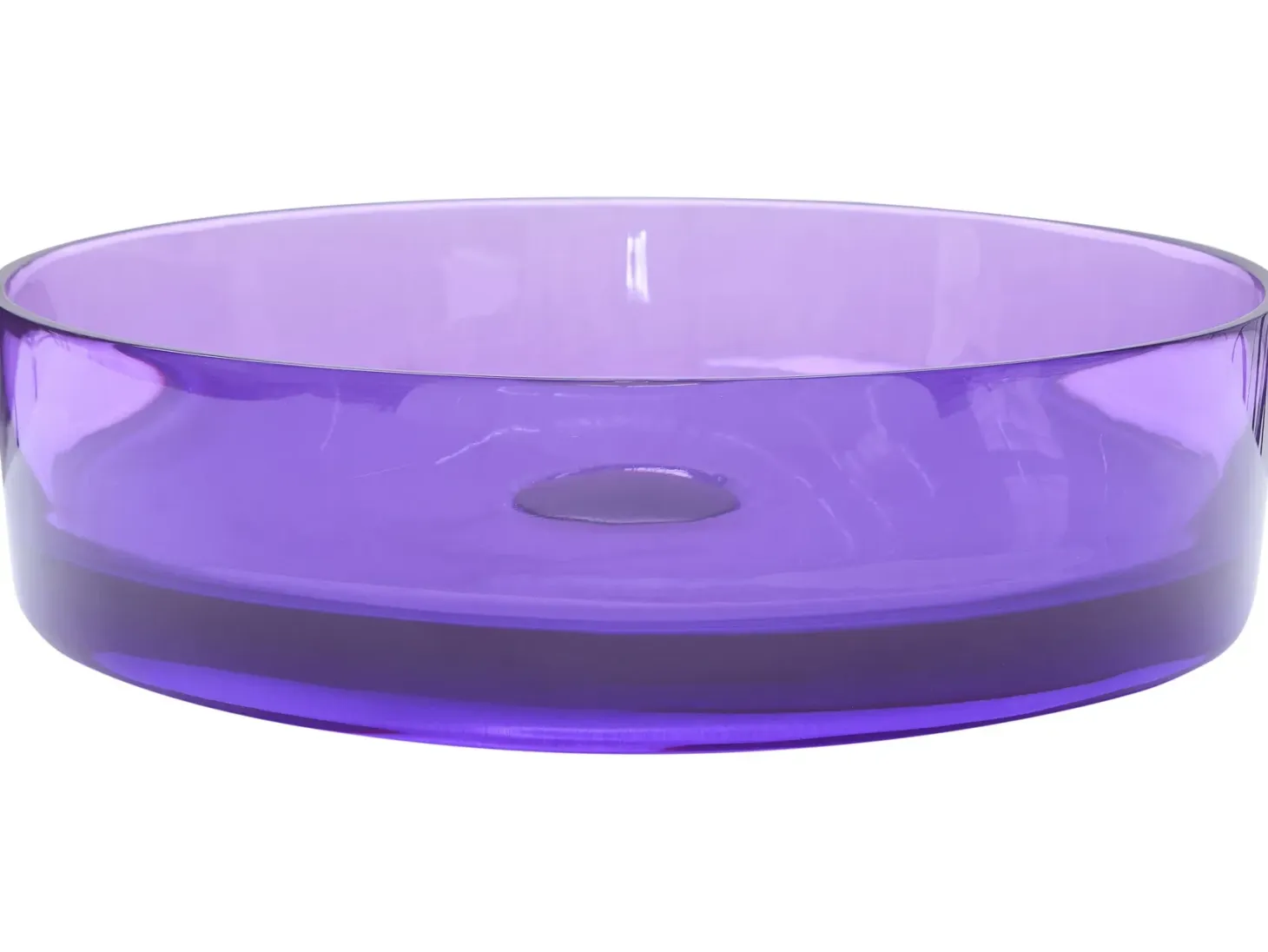 Vask til bordplade TOLOSA Purpur ⌀ 36 cm Fast overflade