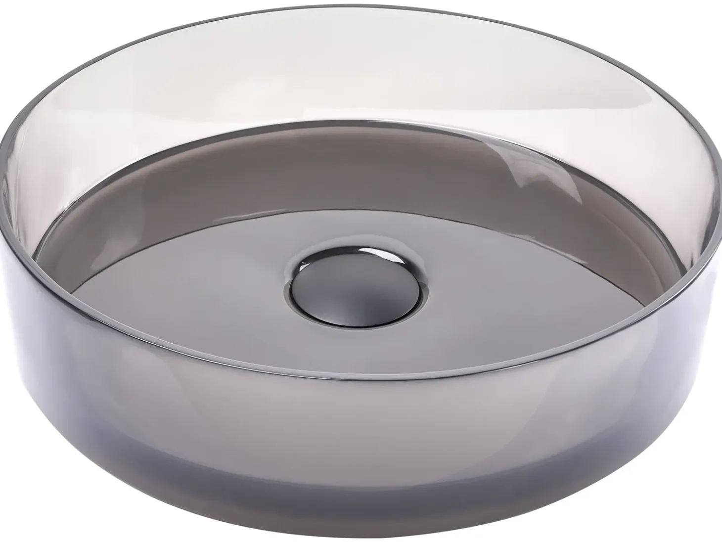 Vask til bordplade TOLOSA Sort ⌀ 36 cm Fast overflade