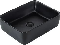 Vask til bordplade TRAVESIA Sort 49 x 38 cm Keramik