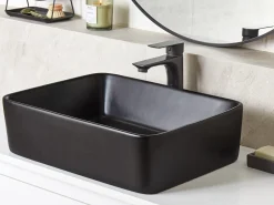 Vask til bordplade TRAVESIA Sort 49 x 38 cm Keramik