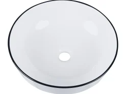 Vask til bordplade XERT Hvid ⌀ 42 cm Keramik