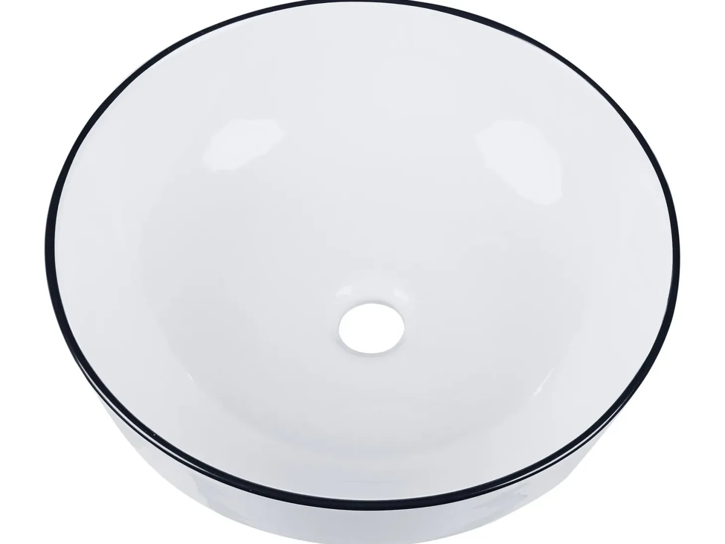 Vask til bordplade XERT Hvid ⌀ 42 cm Keramik