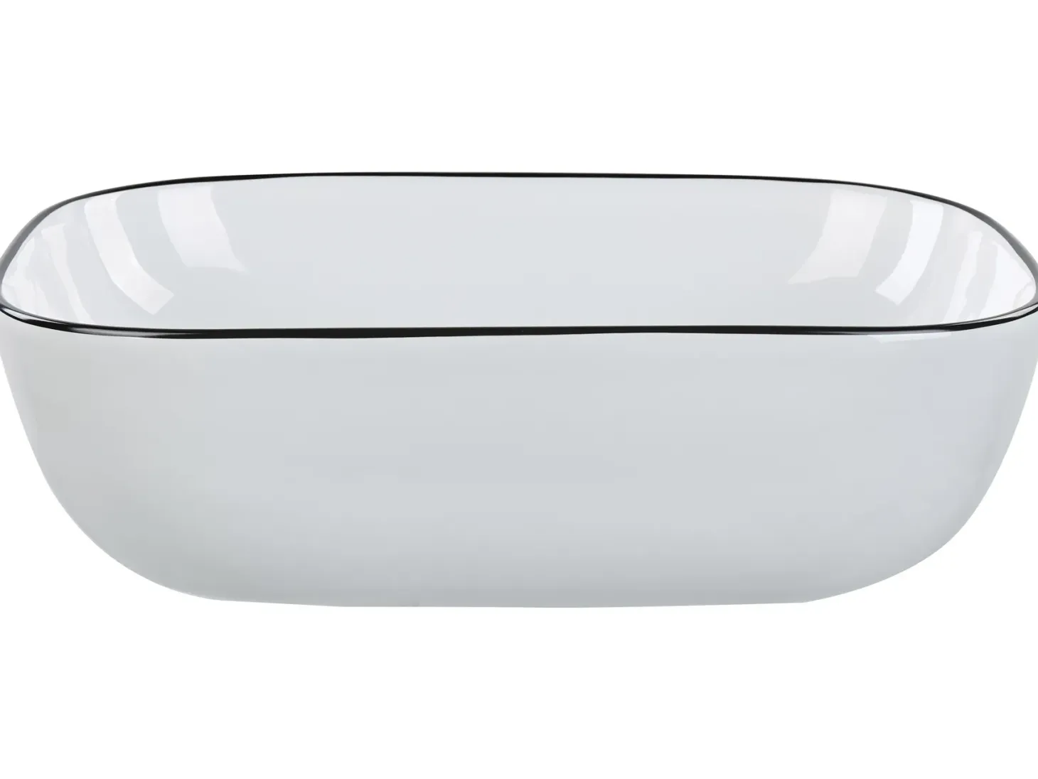 Vask til bordplade XERT Hvid 46 x 33 cm Keramik