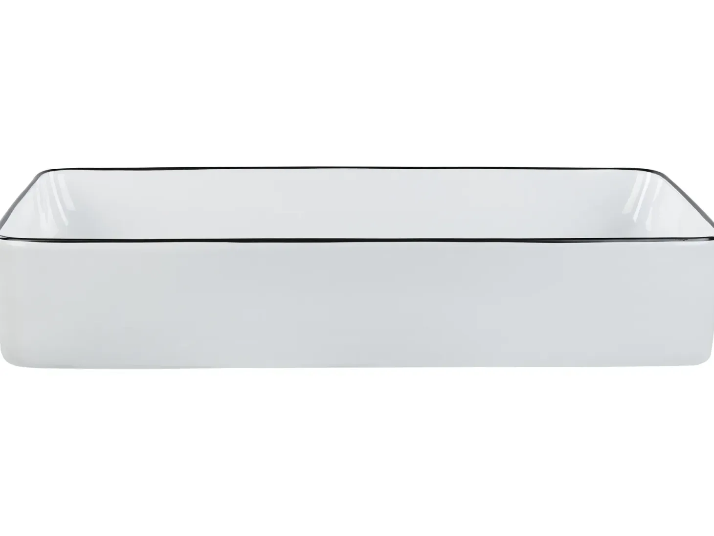 Vask til bordplade XERT Hvid 61 x 35 cm Keramik