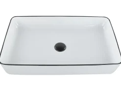 Vask til bordplade XERT Hvid 61 x 35 cm Keramik