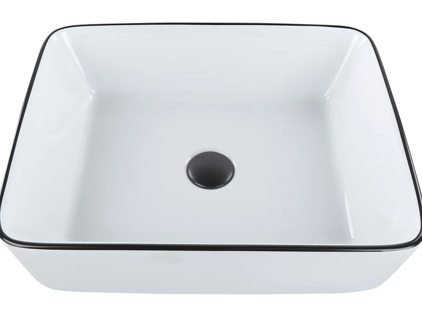 Vask til bordplade XERT Hvid 49 x 38 cm Keramik