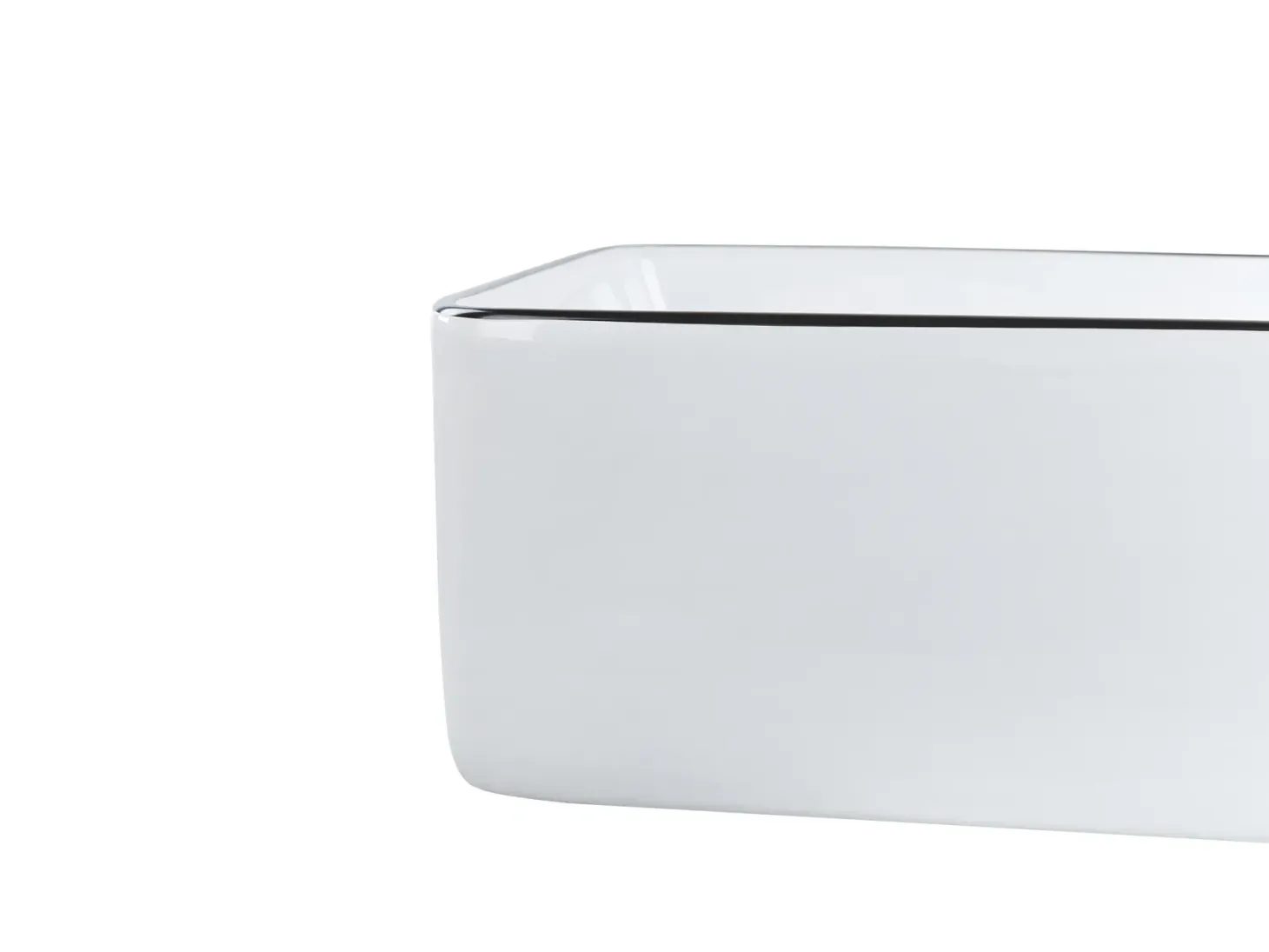 Vask til bordplade XERT Hvid 49 x 38 cm Keramik