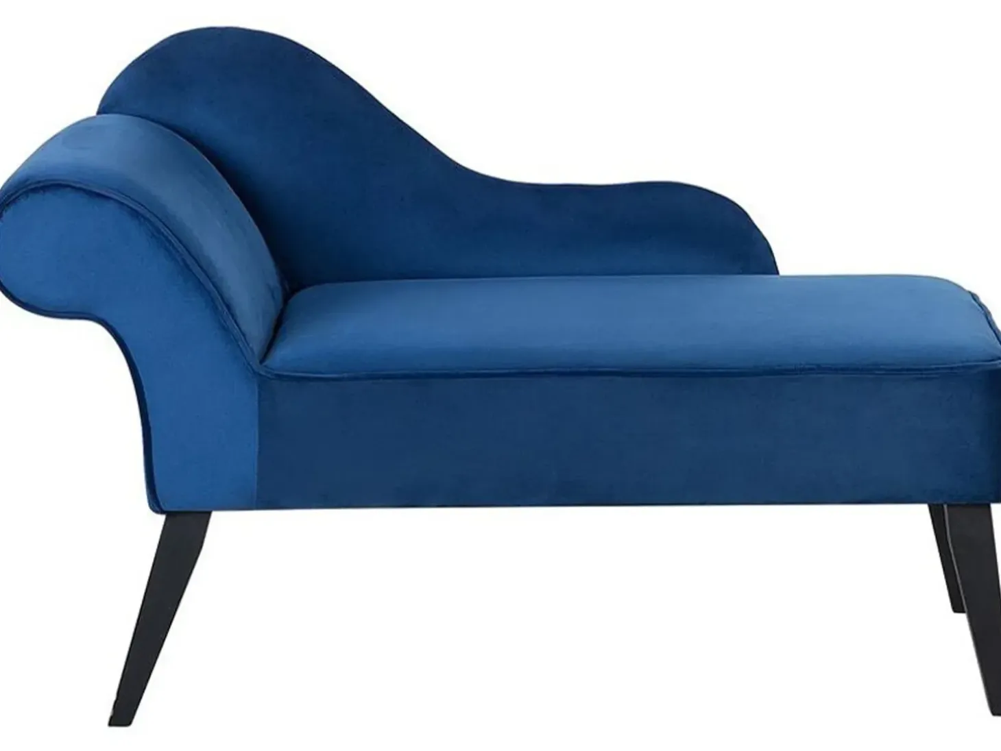 Venstrevendt chaiselong BIARRITZ Velour Navy Blå